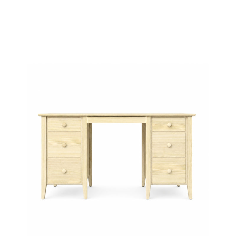 Pine desk 6S Scandi clear pine
