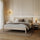 Oak double bed N02 oak bleached