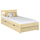Einzelbett mit Schublade aus Holz Kiefer farblos – Kinderzimmer, Scandi-Stil