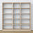 Oak shelf N01 oak bleached