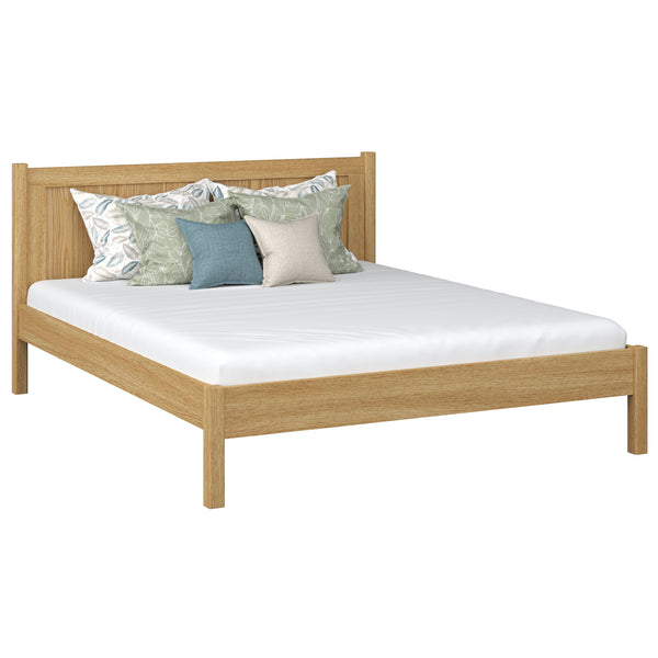 Oak double bed N02 oak natural