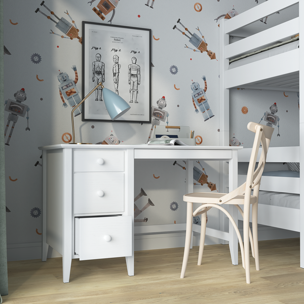 Wooden desk 3S Scandi white
