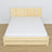 Wooden double bed with drawer N02 clear pine