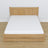 Oak double bed with drawer N02 oak natural