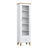 Wooden display cabinet 1S 57 Scandi white / natural oak