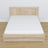 Eichen-Doppelbett mit Schublade N02 gebleichte Eiche