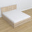 Eichen-Doppelbett mit Schublade N02 gebleichte Eiche