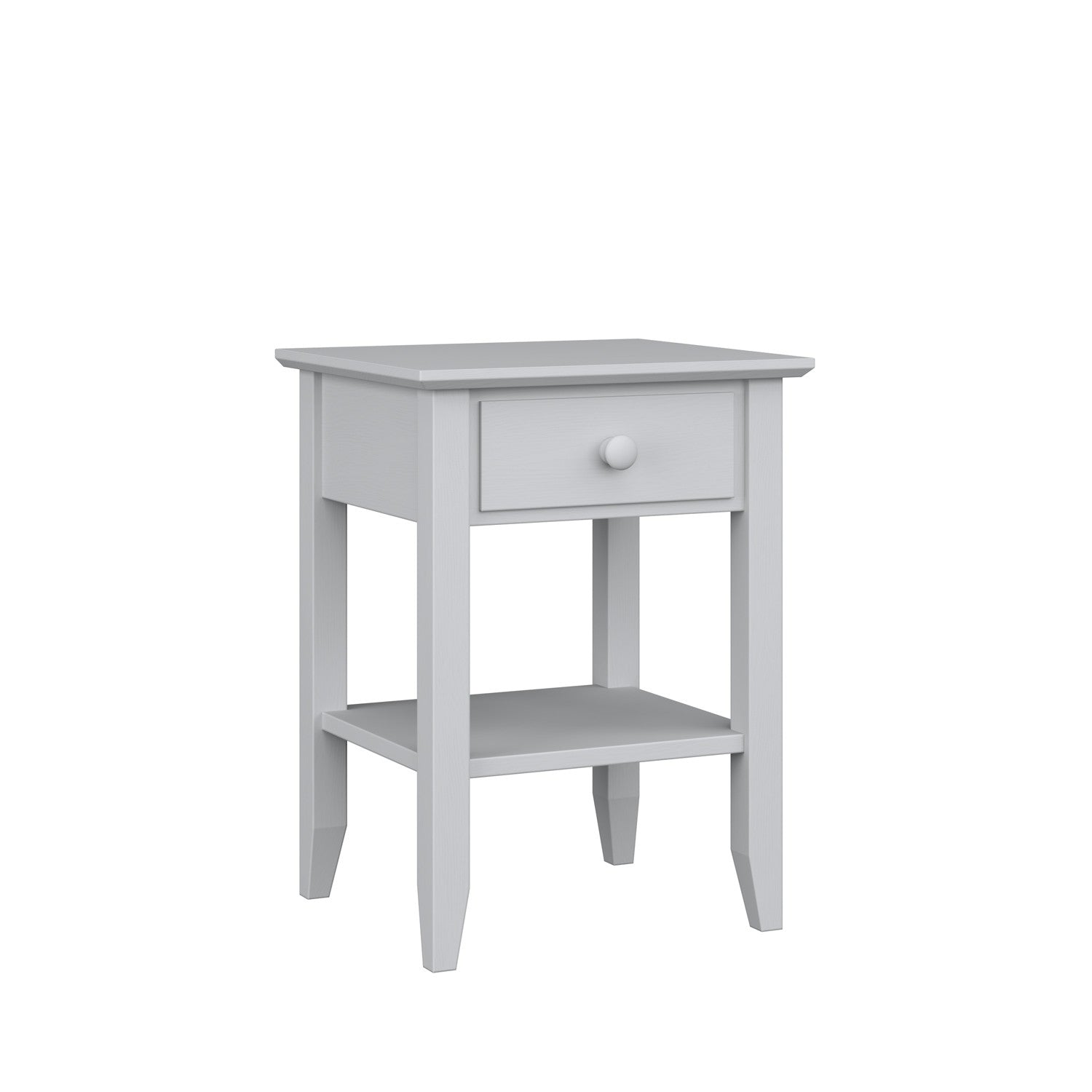 Wooden bedside table 1S N01 Scandi grey