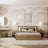 Oak double bed with drawer N02 oak natural