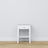 Wooden bedside table 1S N01 Scandi white