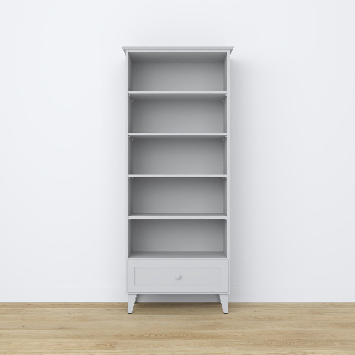 Holzregal 1S 80 Scandi grau