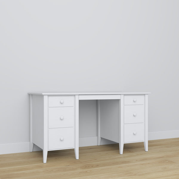 Wooden desk 6S Scandi white