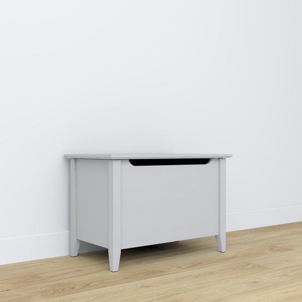 Holztruhe Scandi grau