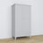 Wooden wardrobe 2D1S Scandi grey