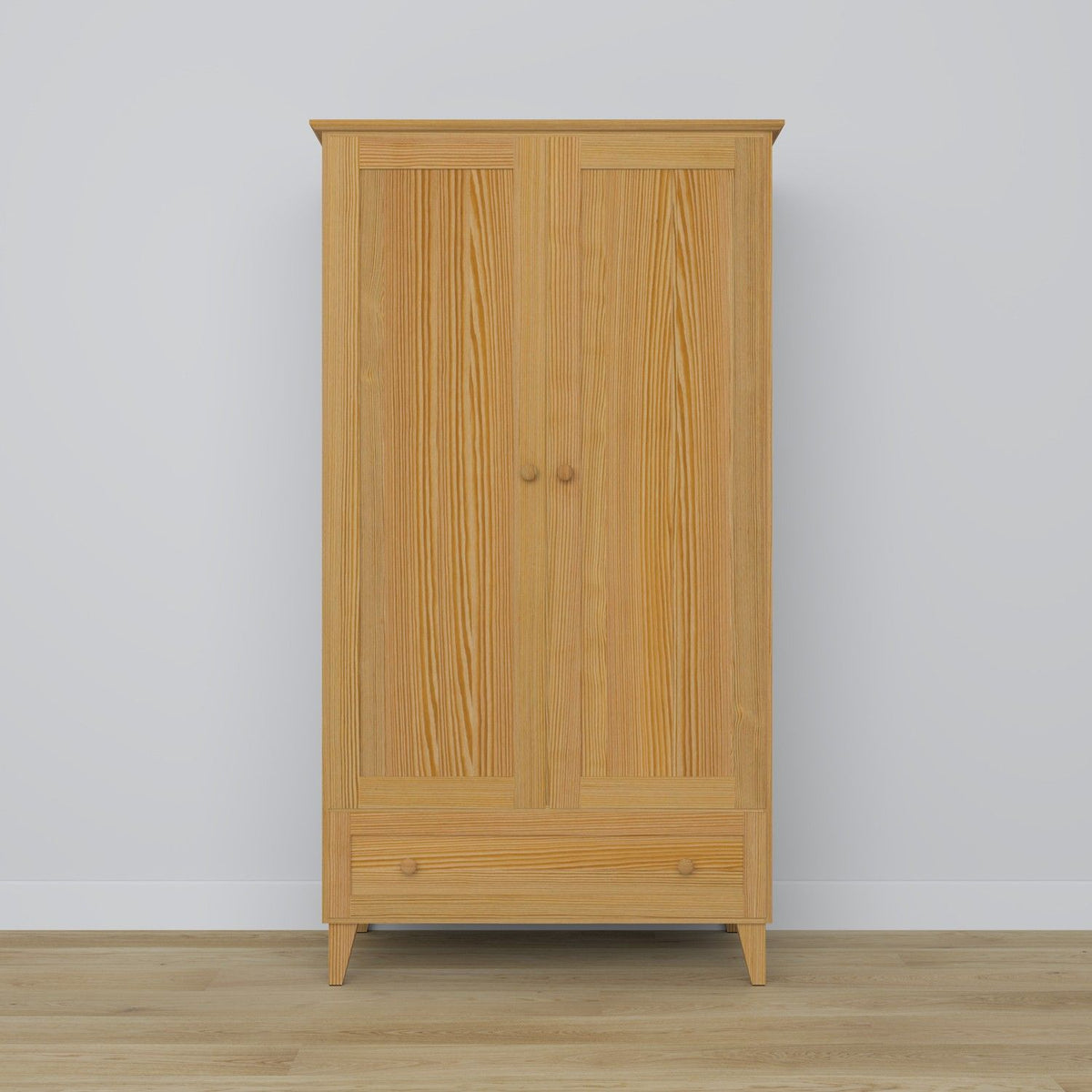 Kiefer Kleiderschrank 2D1S Scandi Kiefer natur