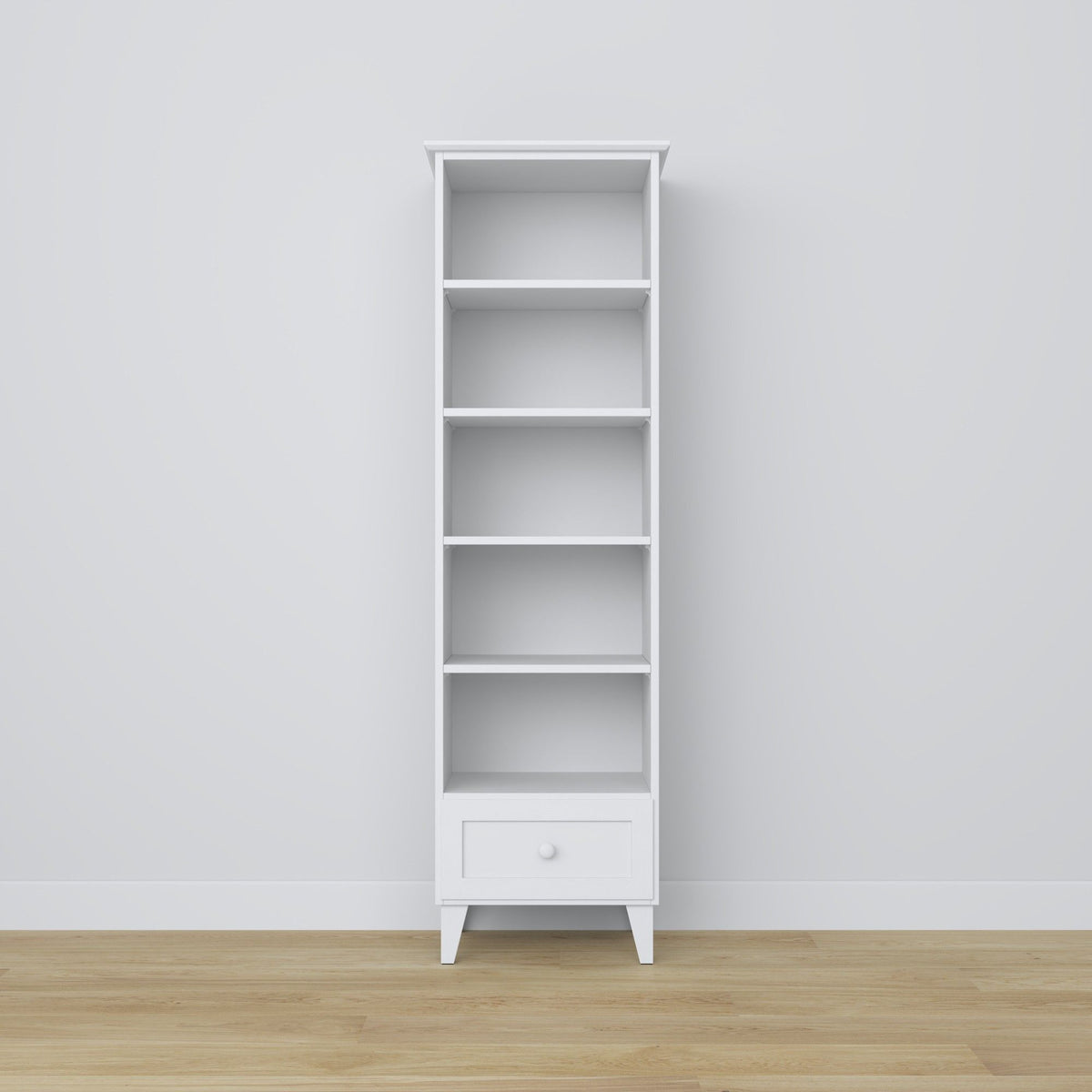 Holzregal 1S 57 Scandi weiß