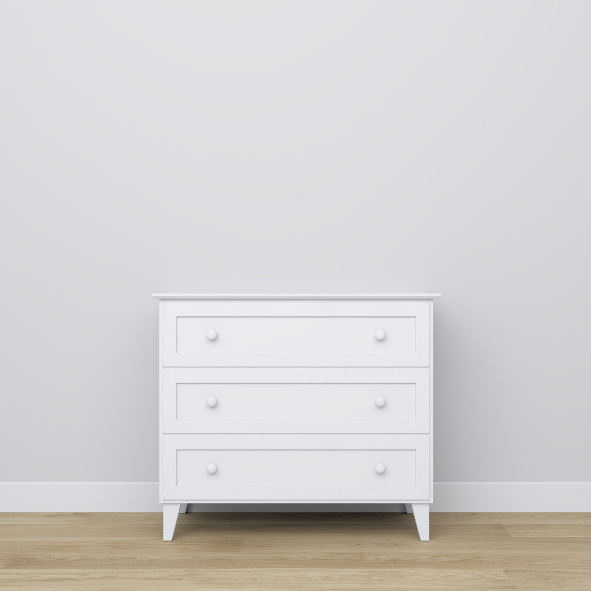 Kommode 3S 105 Scandi Holz in Wunschfarbe RAL/NCS – Massivholz, Nizio