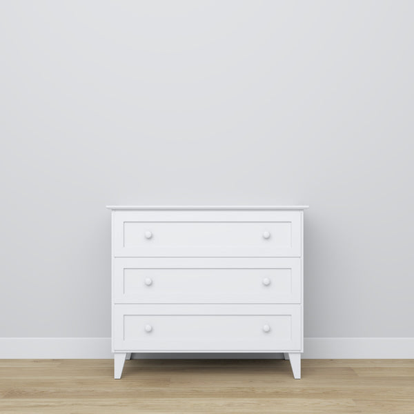 Holzkommode 3S 105 Scandi weiß