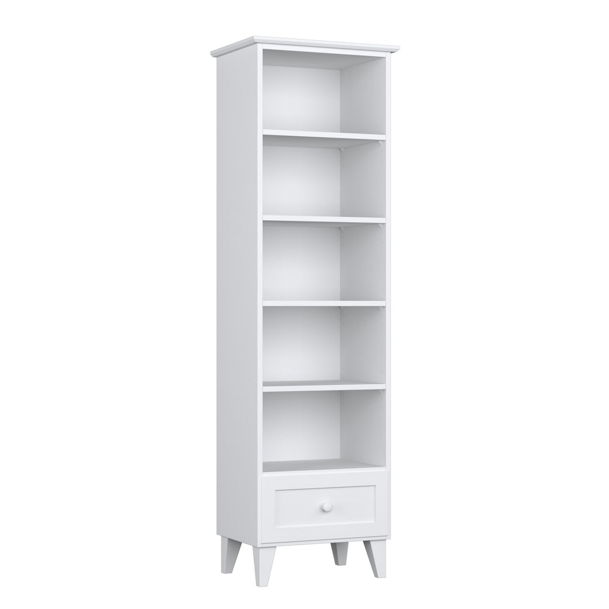 Holzregal 1S 57 Scandi weiß