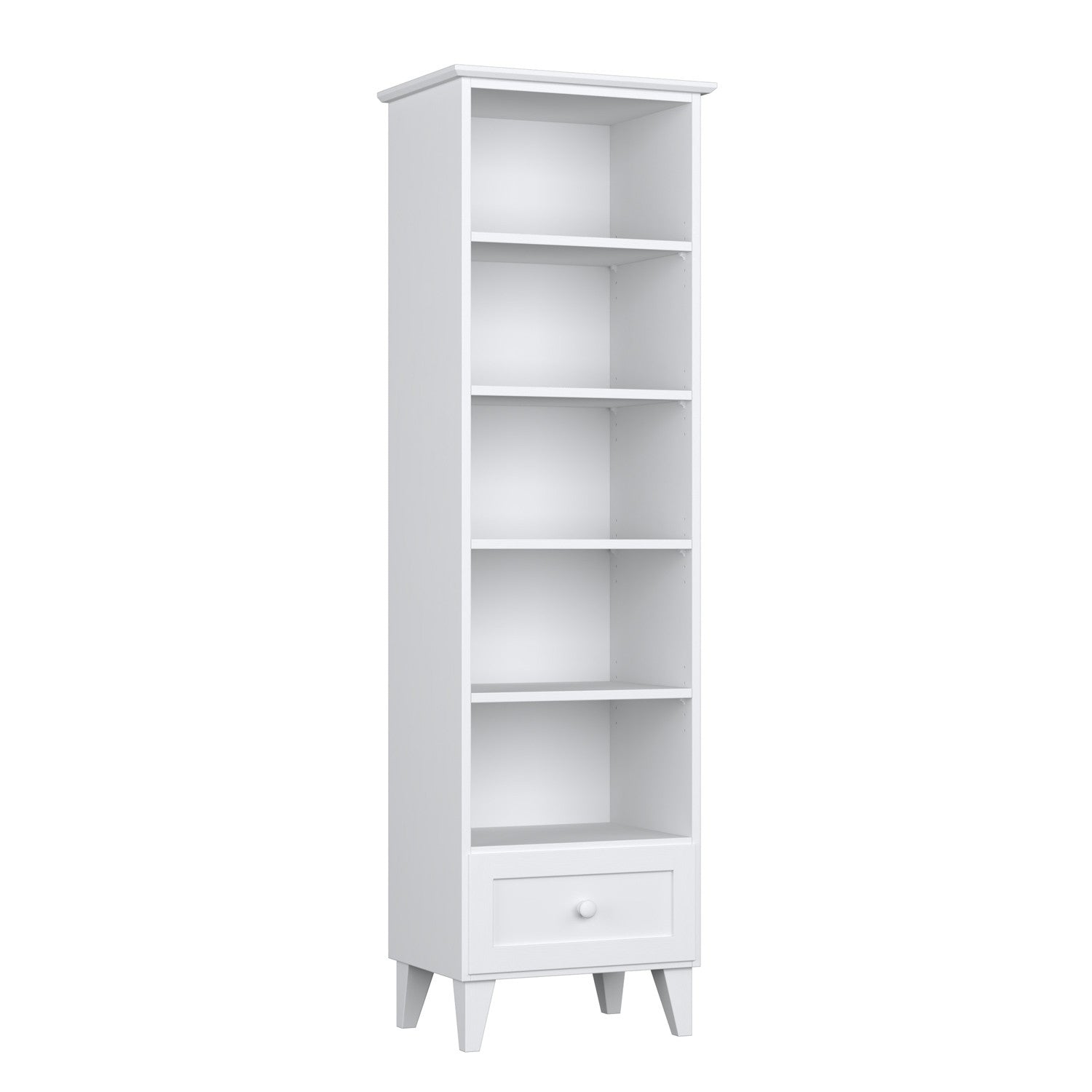 Holzregal 1S 57 Scandi weiß