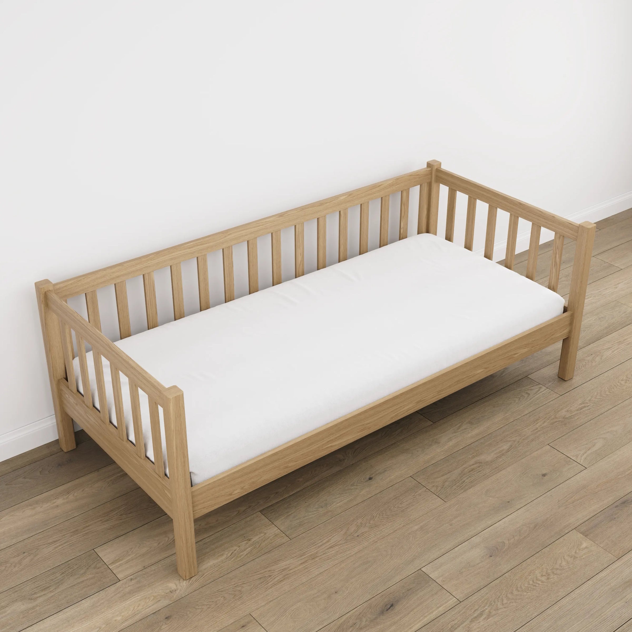 Łóżko sofa N03 dąb naturalny – dodatkowy widok, bezpieczna konstrukcja