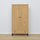 Oak wardrobe 2D1S Scandi oak natural / black