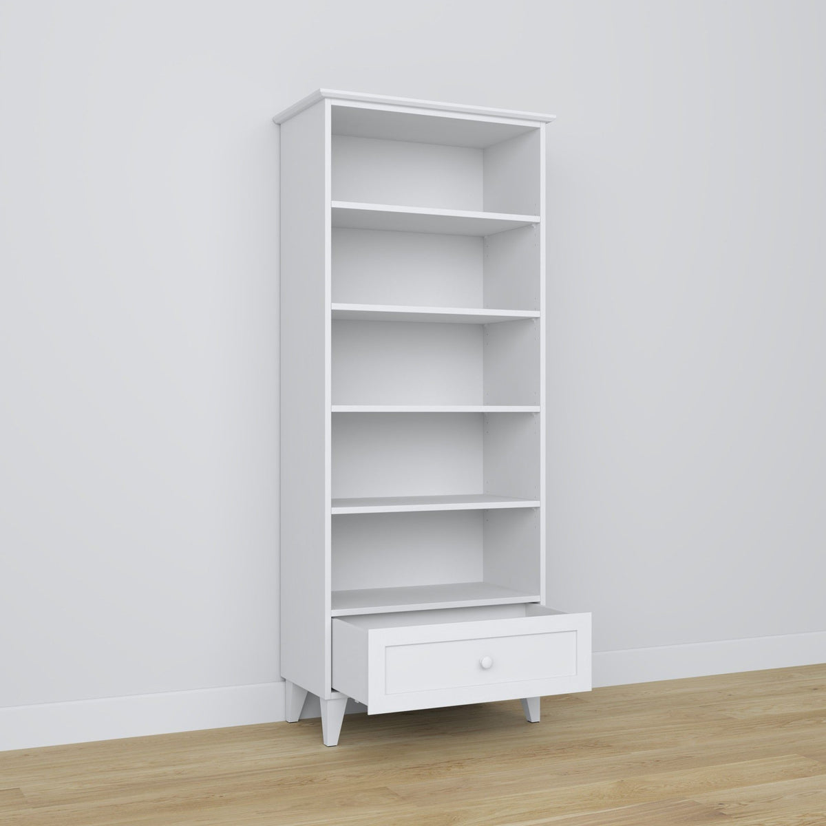 Holzregal 1S 80 Scandi weiß