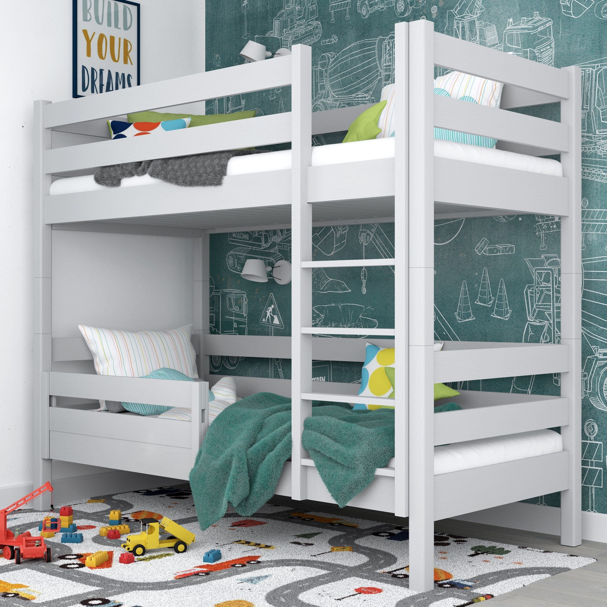 Bed fall protection | grey