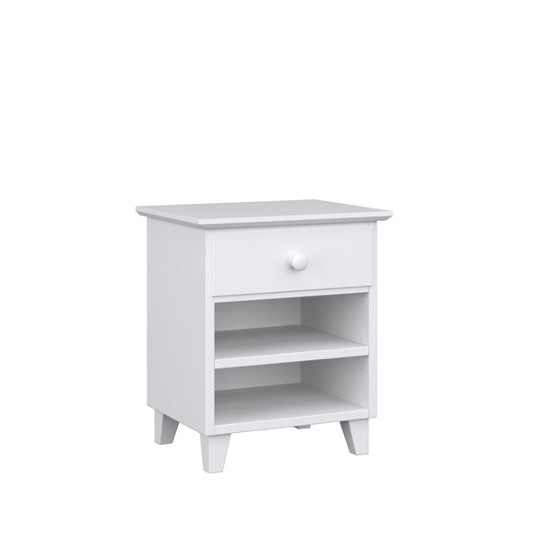 Eichennachttisch 1S N02 Scandi Eiche natur / schwarz