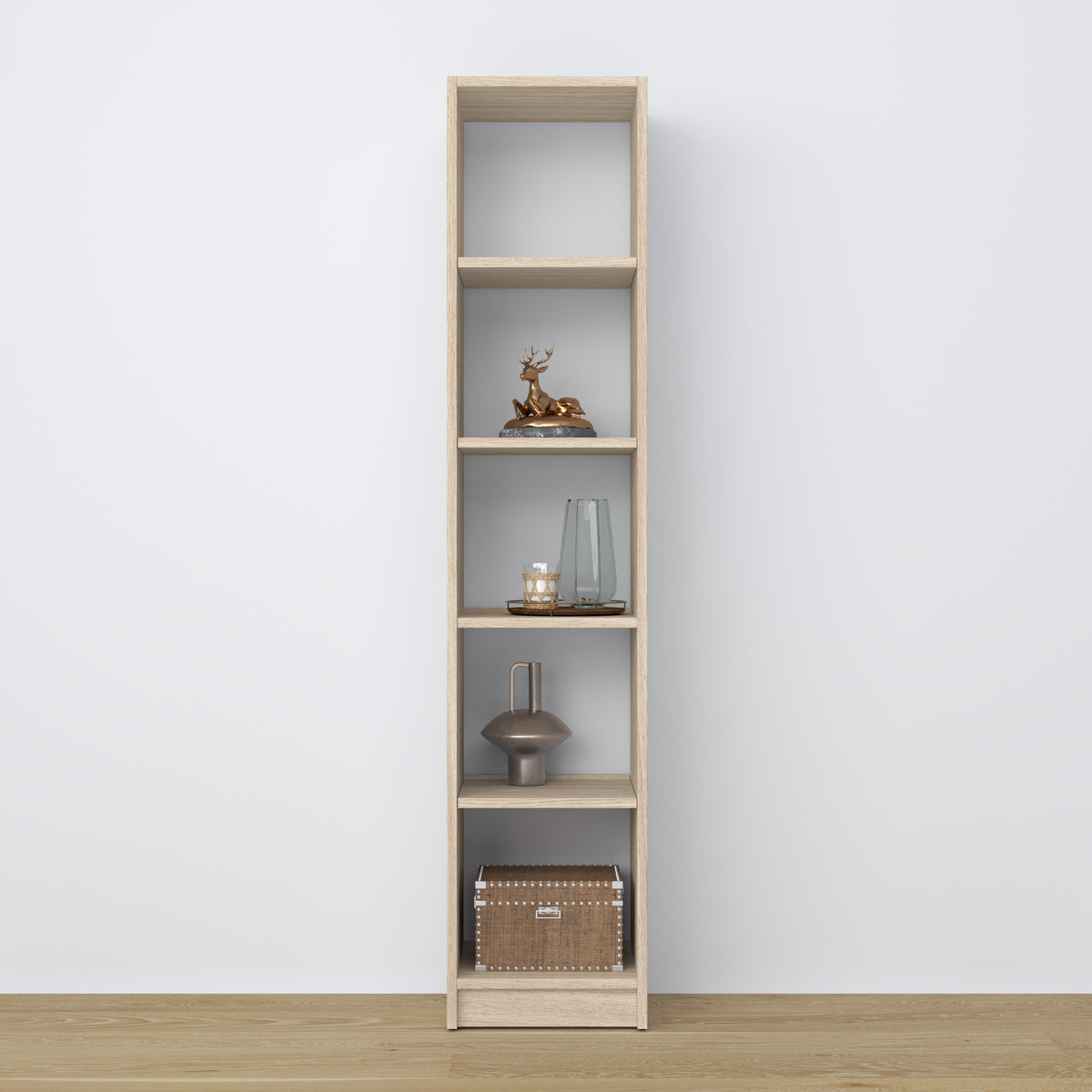 Oak shelf N01 oak bleached