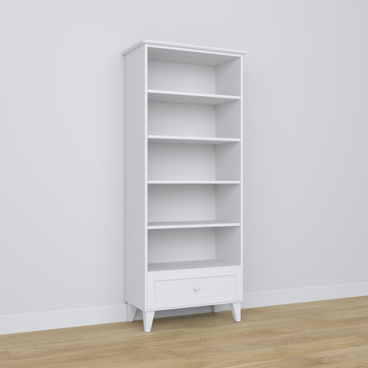 Holzregal 1S 80 Scandi weiß