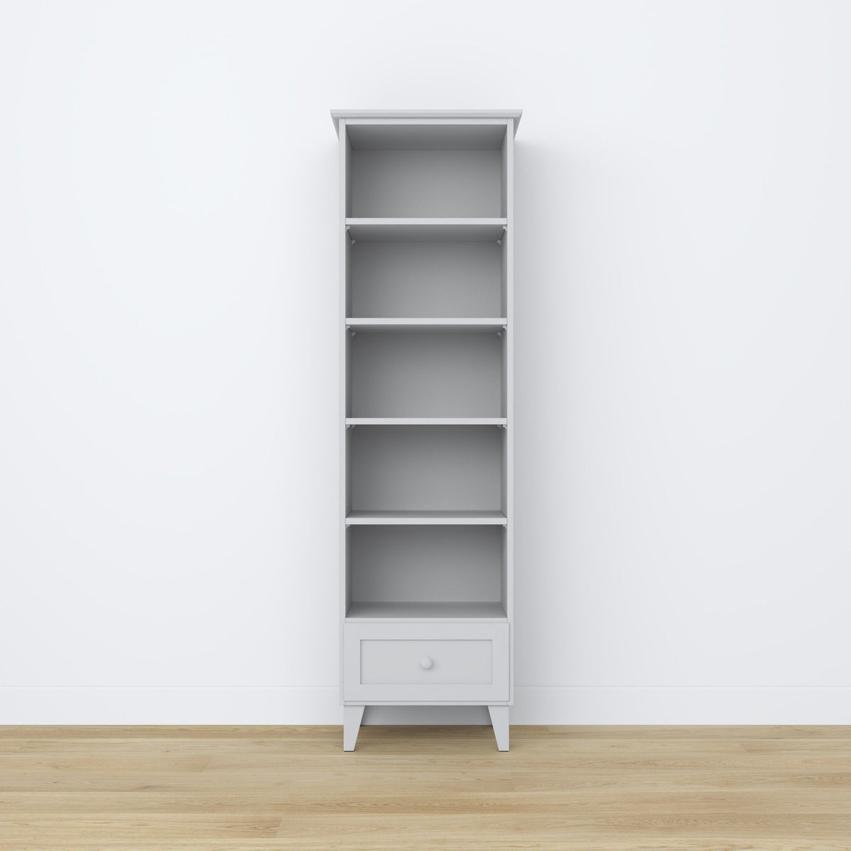 Holzregal 1S 57 Scandi grau