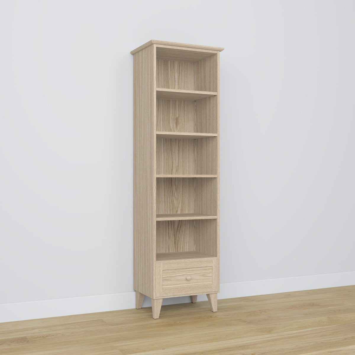 Oak shelf 1S 57 Scandi oak bleached