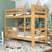 Bed fall protection | natural pine