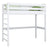 Loft bed N01 white – construction detail, rounded edges of solid wood