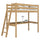 Hochbett mit Schreibtisch aus Natureiche – Kinderzimmer, scandi Nizio