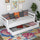 Holz-Schlafsofa mit Schublade N01 weiß