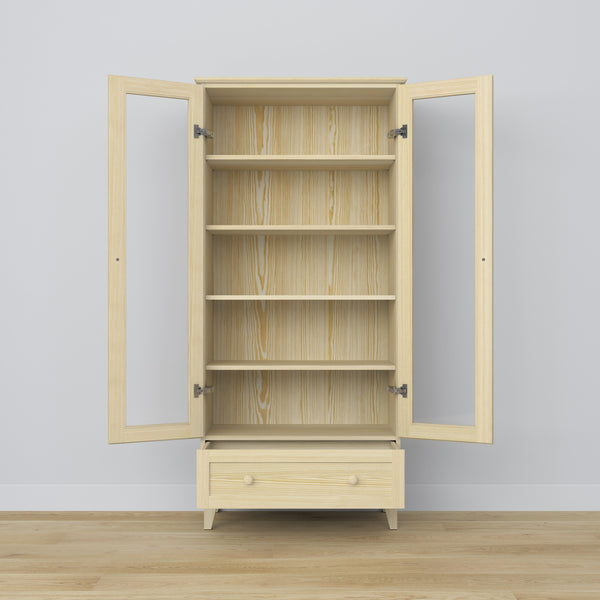 Pine display cabinet 1S 90 Scandi clear pine