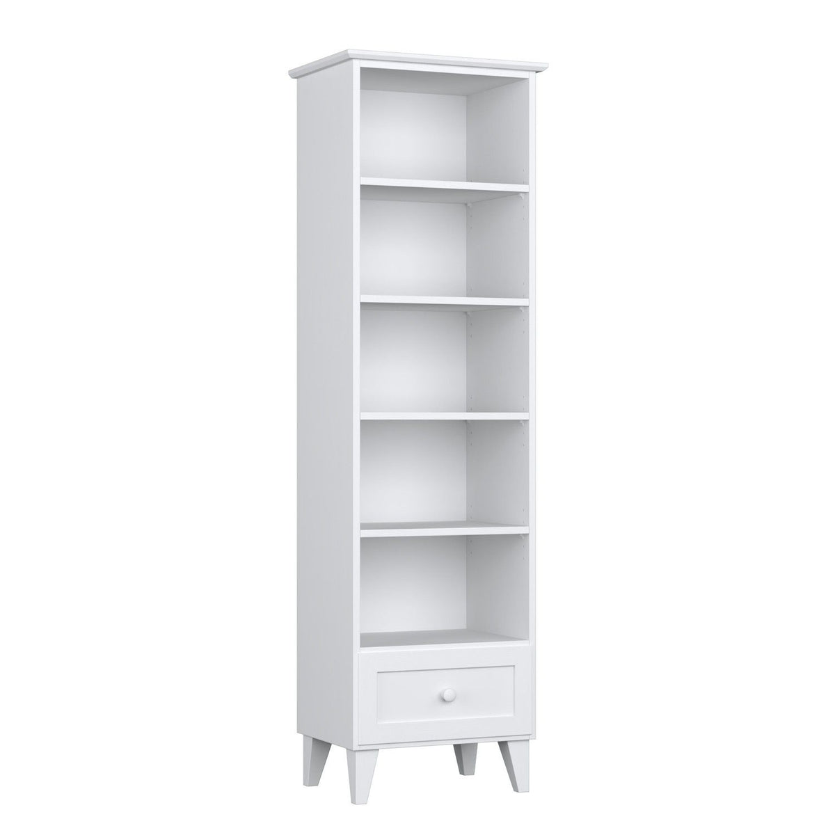Holzregal 1S 57 Scandi weiß