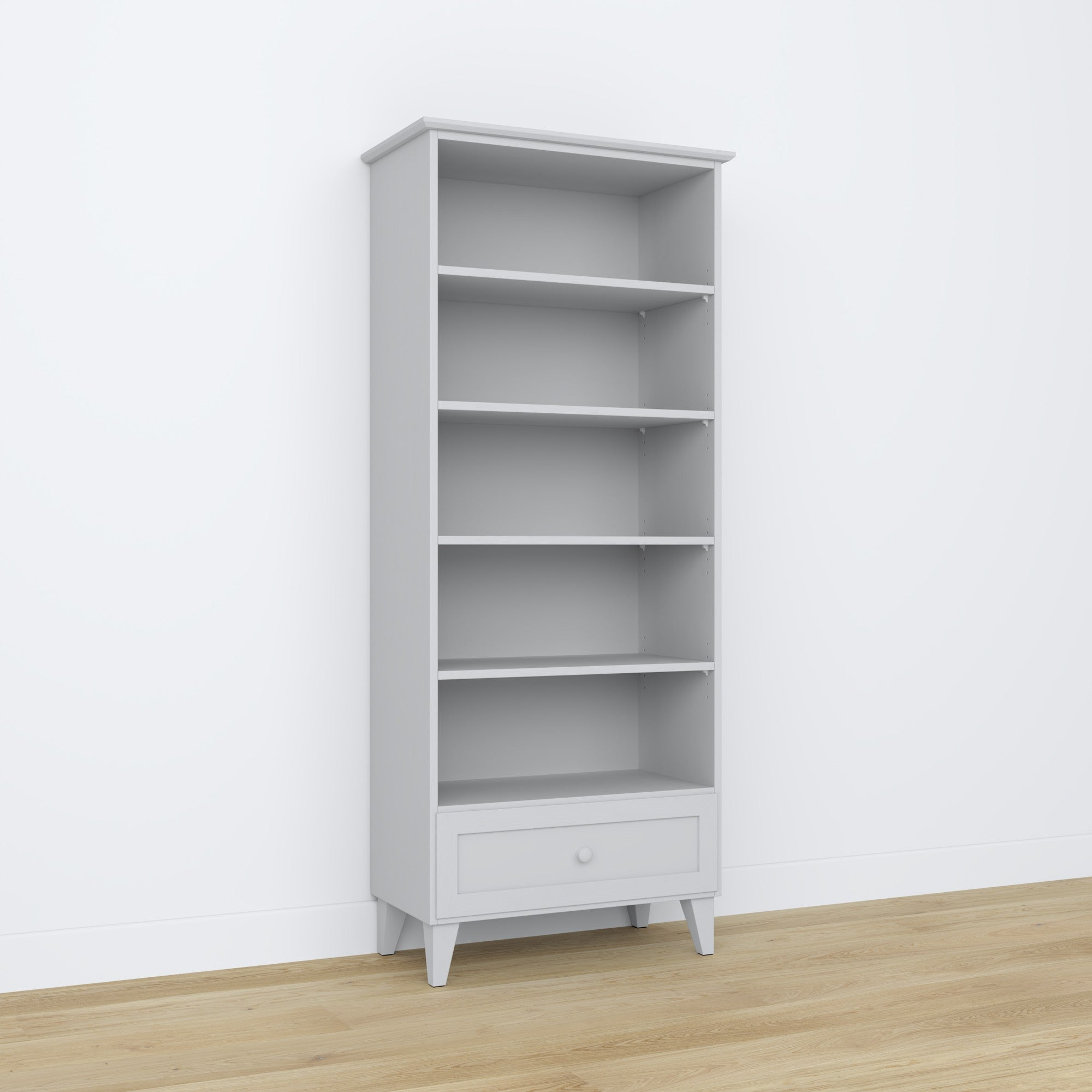 Holzregal 1S 80 Scandi grau