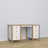 Wooden desk 6S Scandi white / natural oak
