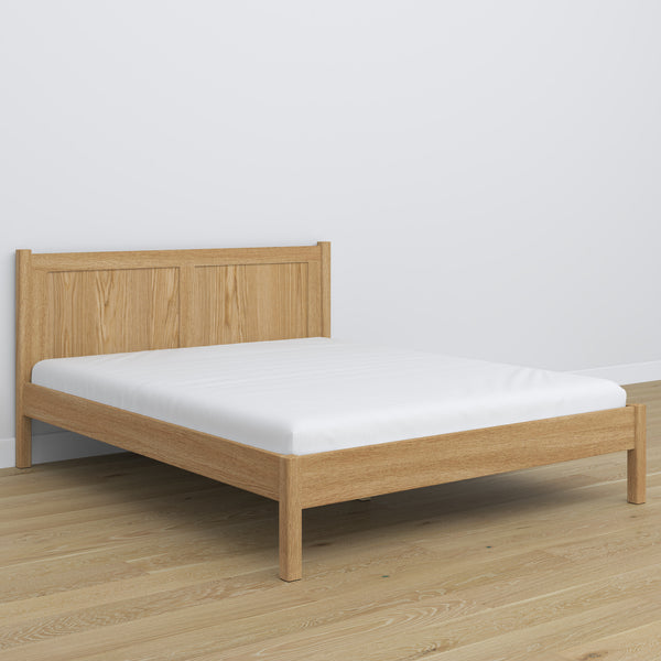 Oak double bed N02 oak natural