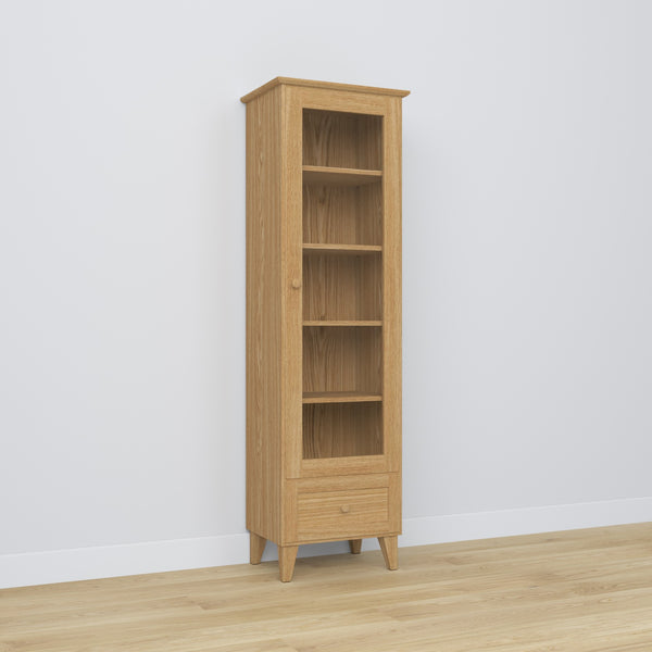 Oak display cabinet 1S 57 Scandi oak natural