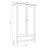 Kiefer Kleiderschrank 2D1S Scandi Kiefer farblos