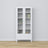 Vitrine 1S 90 Scandi Holz in Wunschfarbe RAL/NCS – Massivholz, Nizio
