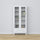 Wooden display cabinet 1S 90 Scandi white