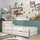 Einzelbett mit Schublade aus Holz Weiß-Eiche – Kinderzimmer, Scandi-Stil