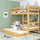Natural Pine Wooden Bunk Bed with Mattress Drawer – Scandi Children’s Room