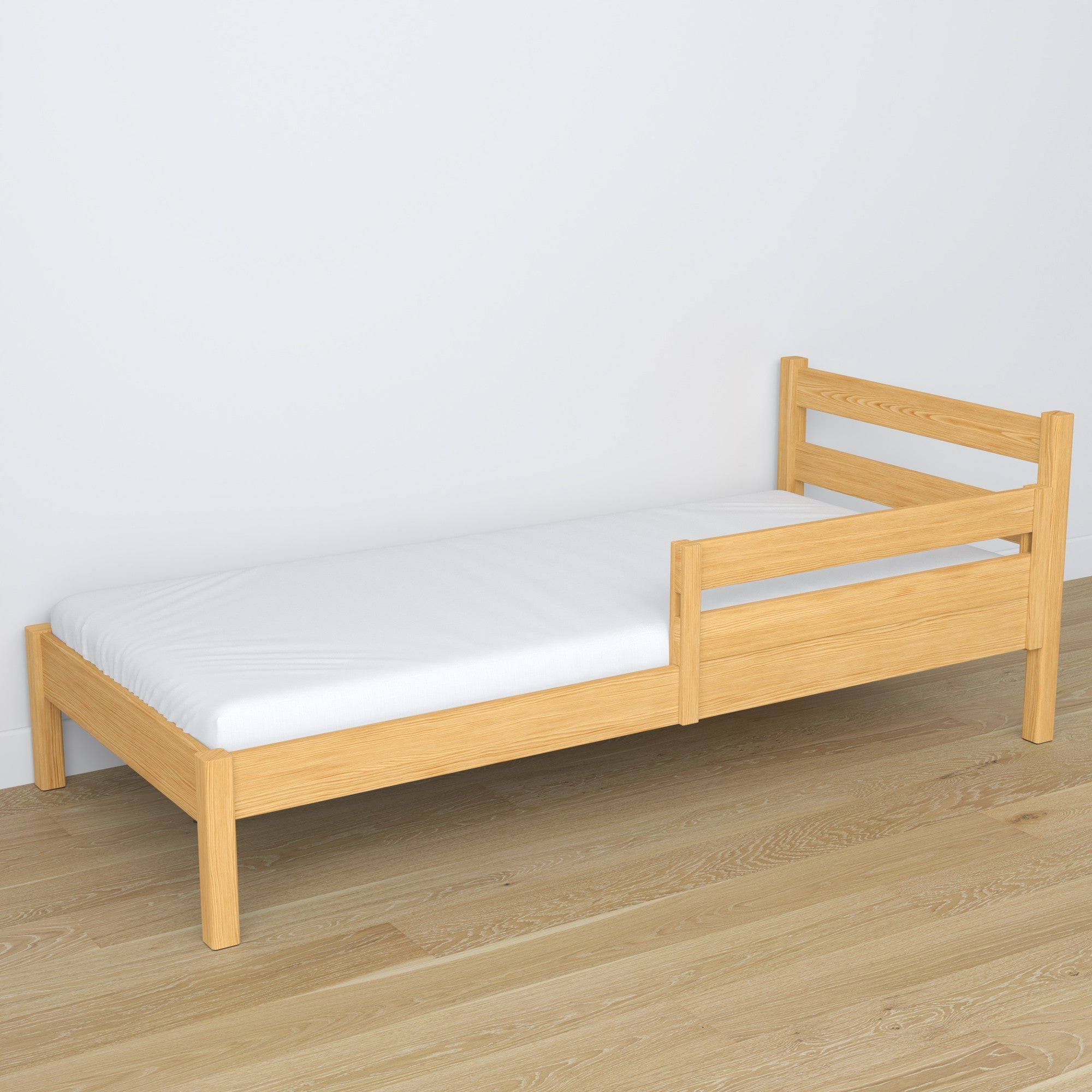 Bed fall protection | natural pine