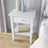 Wooden bedside table 1S N01 Scandi white